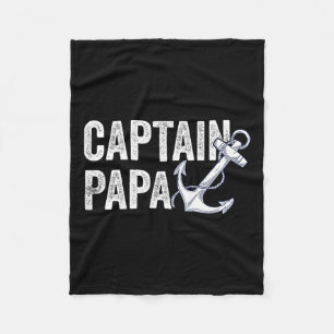 Cobertor De Velo Capitão Papa Pontoon Gift Lake Sailor Barcos de Pe