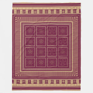 Cobertor De Velo Capitoline Bloom: Etrusco-Roman Fleece Blanket