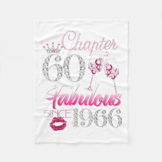 Cobertor De Velo Capítulo 60 Fabuloso Desde 1966 Aniversário de 60  (Frente)