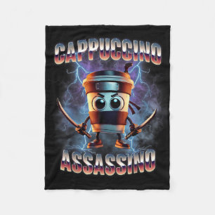 Cobertor De Velo Cappuccino Ino Brainrot Memória Italiana