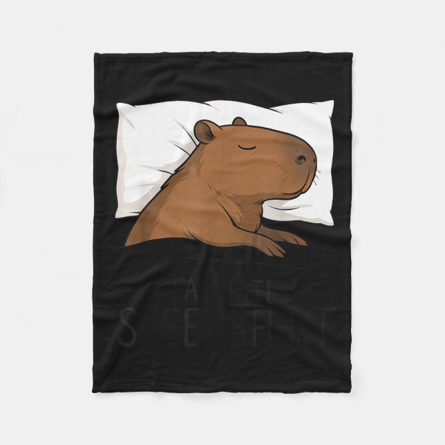 Cobertor De Velo Capybara Favorite Sleepshirt Sleeng Pajamas Boys G (Frente)