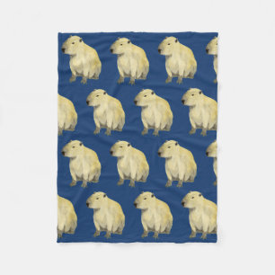 Cobertor De Velo Capybara Fleece Blanket