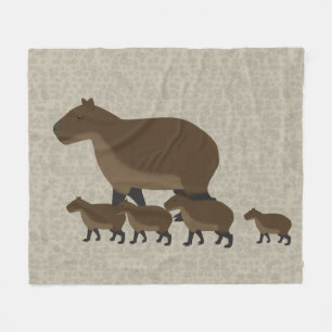 Cobertor De Velo Capybara Fleece Blanket