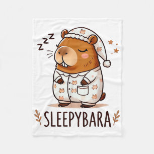 Cobertor De Velo Capybara Oficial do Sono Pijamas Nightgown Sleepyb