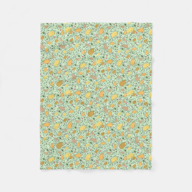 Cobertor De Velo Capybaras em Verde (Frente)