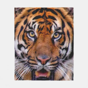 Cobertor De Velo cara do tigre