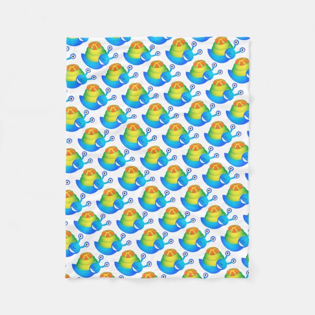 Cobertor De Velo Caracóis De Folheto/Cuja Cauda (Frente)