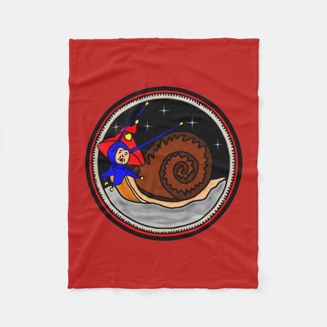 Cobertor De Velo Caracol Alienígena estranho (Frente)