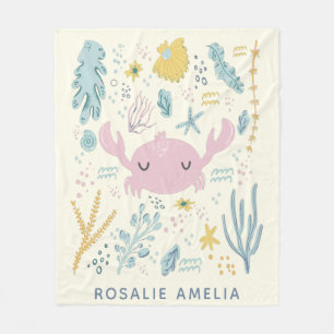 Cobertor De Velo Caranguejo Cinto Embaixo Da Água, Pastel Nome Per