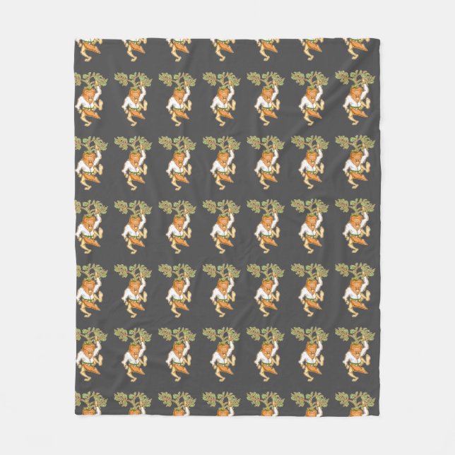 Cobertor De Velo Carate cenoura artes marciais (Frente)