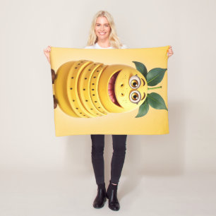 Cobertor De Velo Caráter engraçado da banana