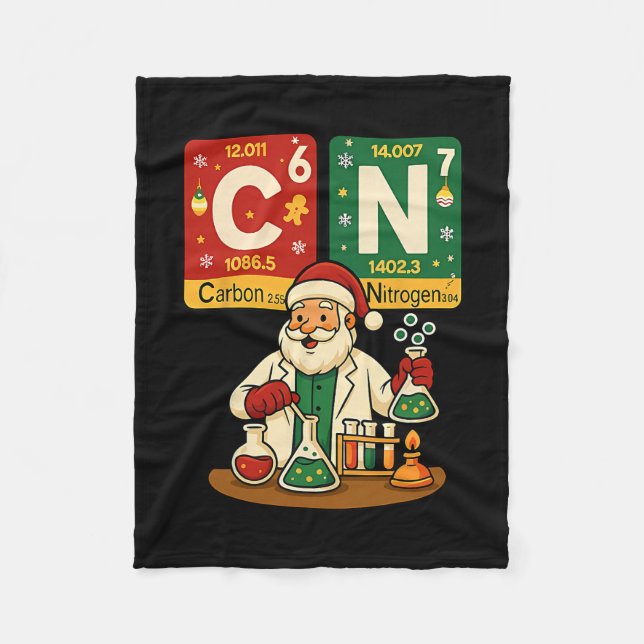 Cobertor De Velo Carbono Nitrogênio 67 Meme Professor Ciência Tabel (Frente)