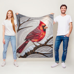 Cobertor De Velo Cardinal Blanket - Cardeal Vermelho ligado