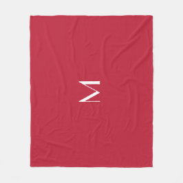 Cobertor De Velo Cardinal red -monogrammed