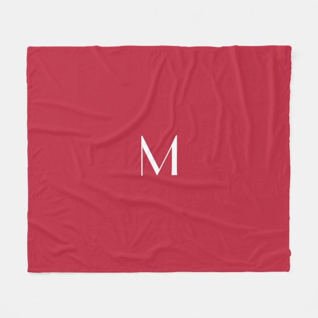 Cobertor De Velo Cardinal red -monogrammed    (Frente (Horizontal))
