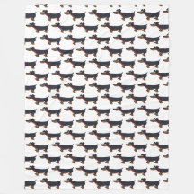 Caricatura Dachshund Cão Fleece