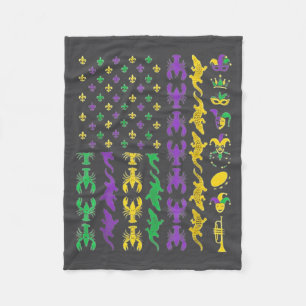 Cobertor De Velo Carnaval Usa Bandeira Americana Lagostim Jacaré Ca