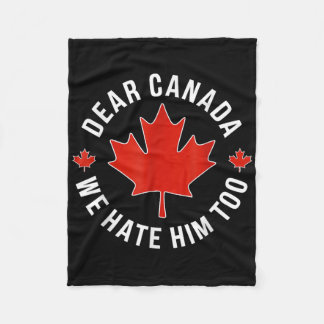 Cobertor De Velo Caro Canadá, Nós O Odiamos Demasiado Anti-Trump Po