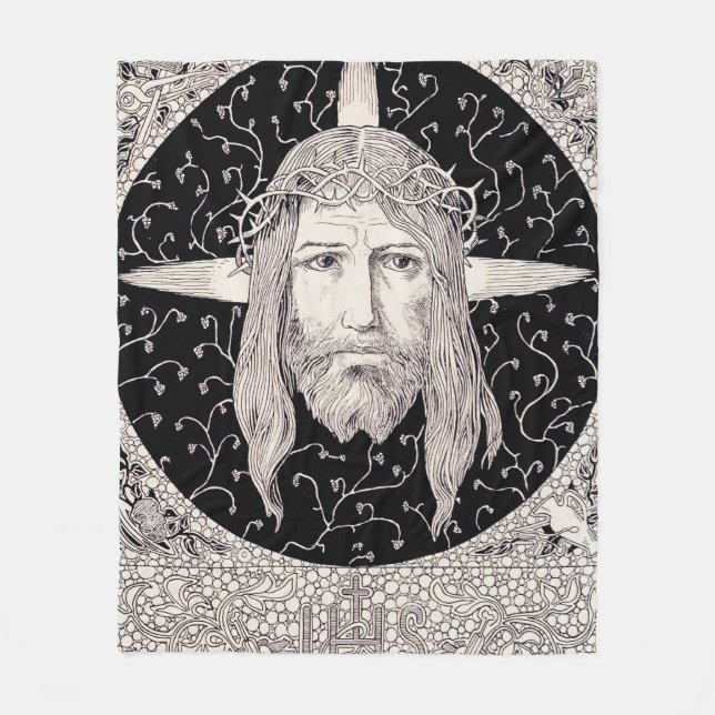 Cobertor De Velo Caro Santo de Jesus Cristo (Frente)