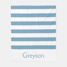 Carolina azul e listras brancas personalizadas