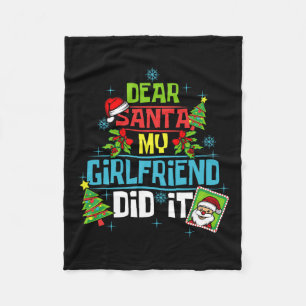 Cobertor De Velo Caros Papais noeis, Meu Namorada Fez Xmas Namorado