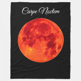 Cobertor De Velo Carpe Noctem Large Fleece Blanket