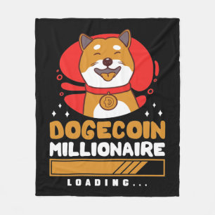 Cobertor De Velo Carregamento do Crypto DogeCoin Millionaire