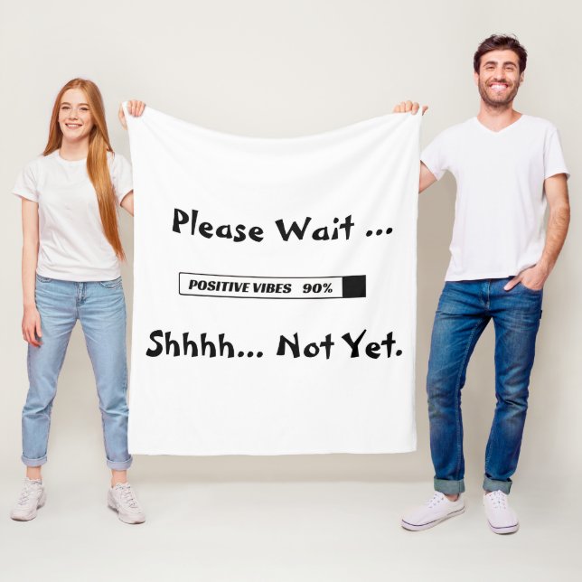 Cobertor De Velo "Carregando Bar" Legal Folheto Motivacional (In Situ)