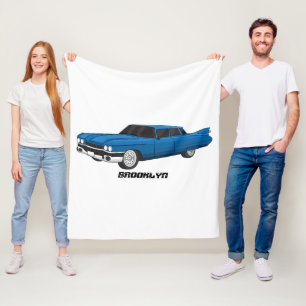 Cobertor De Velo Carro clássico azul gelado de 1959