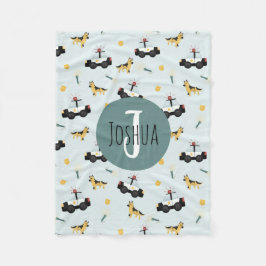 Cobertor De Velo Carro de Polícia Azul e Bonito