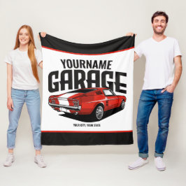 Cobertor De Velo Carro Muscular Personalizado, 1967, Garagem Vermel