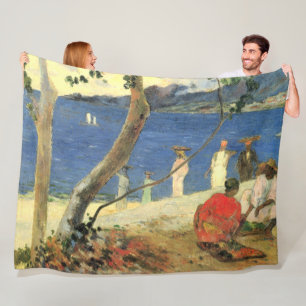 Cobertor De Velo Carros de Fruta Paul Gauguin na Turim Cove ou nos