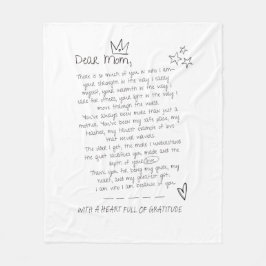 Cobertor De Velo Carta à mãe
