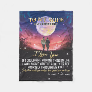 Cobertor De Velo Carta Ao Meu Presente Dia de os namorados Esposa