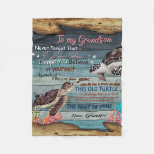 Cobertor De Velo Carta Personalizada Ao Meu Avô, G