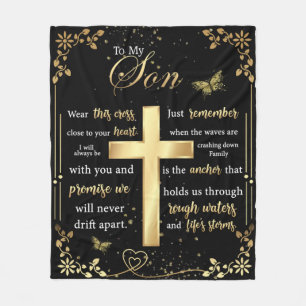 Cobertor De Velo Carta Personalizada Para Meu Filho