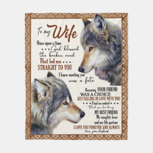 Cobertor De Velo Carta Personalizada Para Minha Mulher De Marido