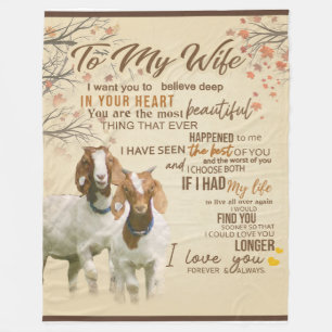 Cobertor De Velo Carta Personalizada Para Minha Mulher De Marido