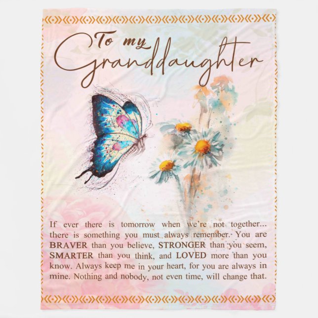 Cobertor De Velo Carta Personalizada Para Minha Neta (Frente)