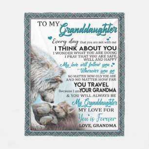 Cobertor De Velo Carta Personalizada Para Minha Neta