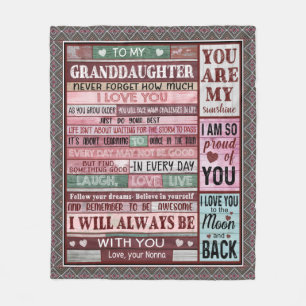 Cobertor De Velo Carta Personalizada Para Minha Neta