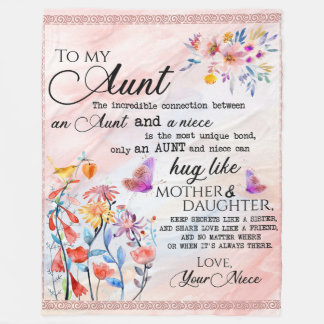 Cobertor De Velo Carta Personalizada Para Minha Tia