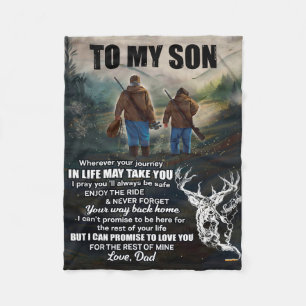 Cobertor De Velo Carta Personalizada Para O Meu Filho Do Pai Em Bra