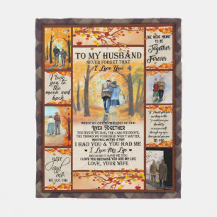 Cobertor De Velo Carta Personalizada Para O Meu Marido