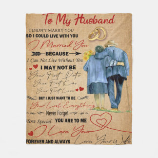 Cobertor De Velo Carta Personalizada Para O Meu Marido