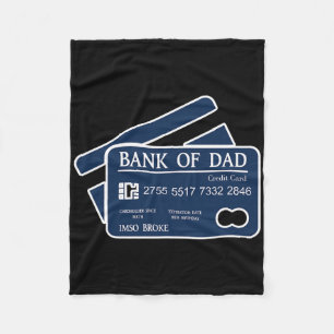 Cobertor De Velo Cartão de Crédito do Banco do Papai Estou Tão Queb