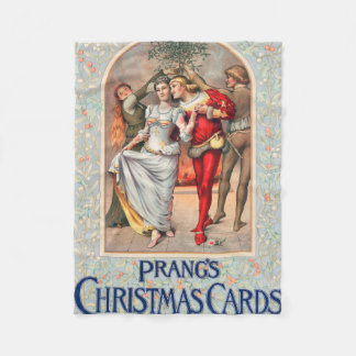 Cobertor De Velo Cartão de Natal de Prang (c. 1886) 