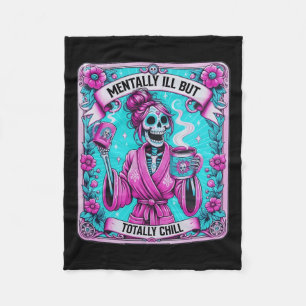 Cobertor De Velo Cartão Tarot De Café Mentalmente Doente Mas Totalm