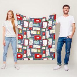 Cobertor De Velo Cartas para o Natal dos Papais noeis