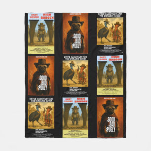 Cobertor De Velo Cartaz de Filme Western Paródia